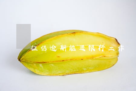 征信逾期能进银行工作 征信逾期能进银行工作