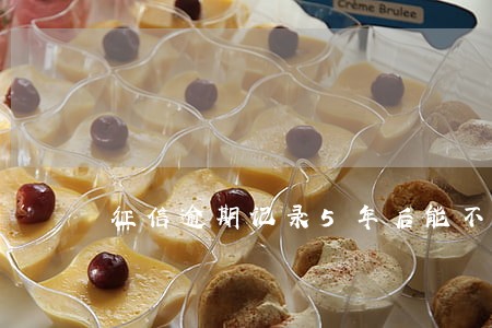 征信逾期记录5年后能不能贷款