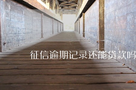 征信逾期记录还能贷款吗 征信逾期记录还能贷款吗