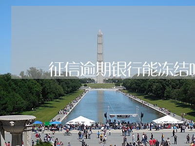 征信逾期银行能冻结吗