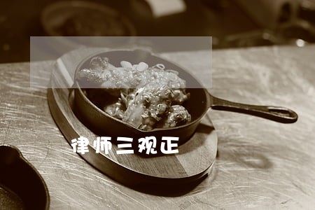 律师三观正