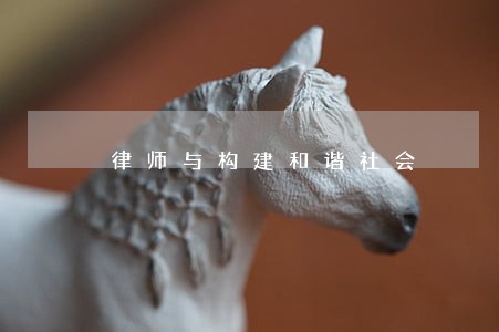 律师与构建和谐社会