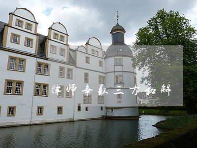 律师争取三方和解 律师争取三方和解
