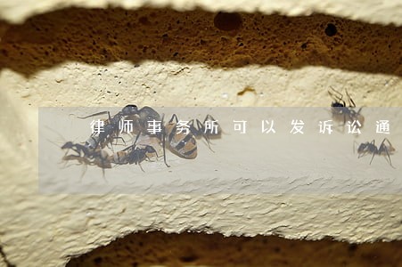 律师事务所可以发诉讼通知