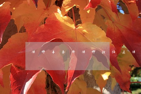 律师事务所律师担任法律顾问制度 律师事务所律师担任法律顾问制度