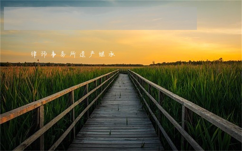 律师事务所遗产继承 律师事务所遗产继承