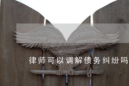 律师可以调解债务纠纷吗