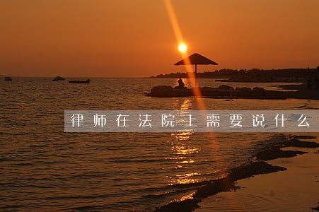 律师在法院上需要说什么