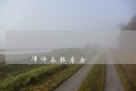 律师在股东会 律师在股东会
