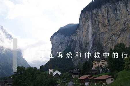 律师在诉讼和仲裁中的行为规范