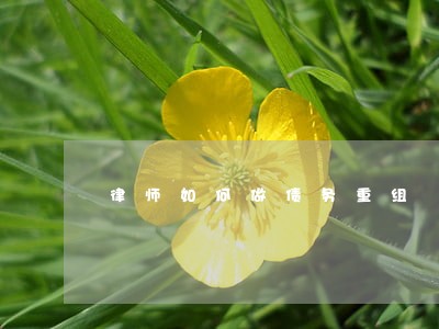律师如何做债务重组 律师如何做债务重组
