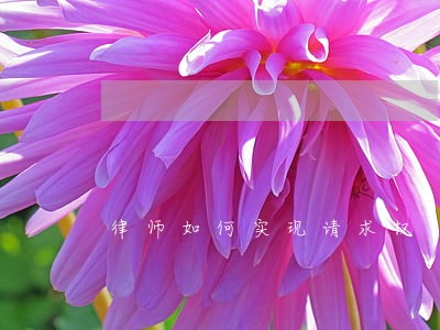律师如何实现请求权 律师如何实现请求权