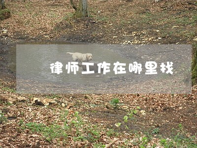 律师工作在哪里找 律师工作在哪里找