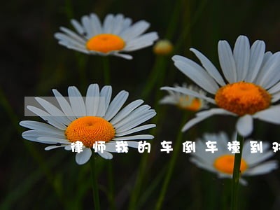 律师我的车倒车撞到对方车了 律师我的车倒车撞到对方车了