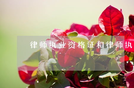 律师执业资格证和律师执照是一样的吗 律师执业资格证和律师执照是一样的吗