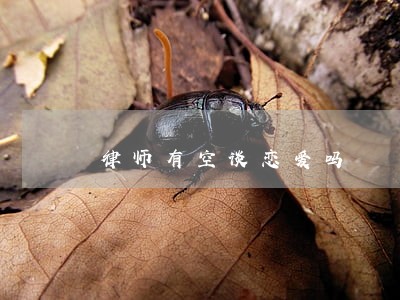 律师有空谈恋爱吗 律师有空谈恋爱吗