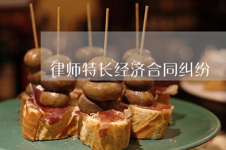 律师特长经济合同纠纷 律师特长经济合同纠纷