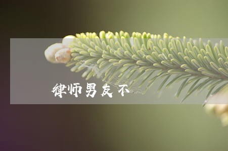 律师男友不 律师男友不