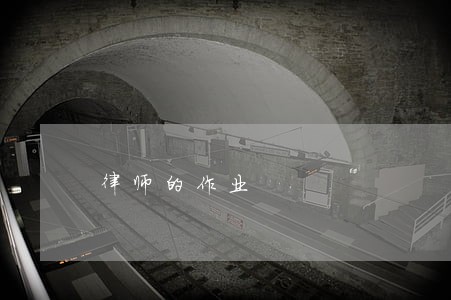 律师的作业 律师的作业