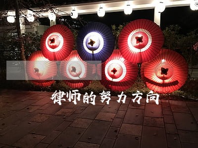 律师的努力方向 律师的努力方向