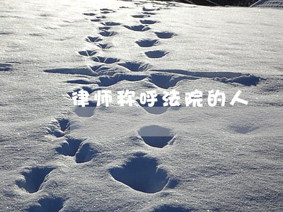 律师称呼法院的人 律师称呼法院的人