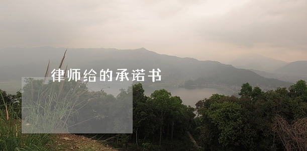 律师给的承诺书 律师给的承诺书
