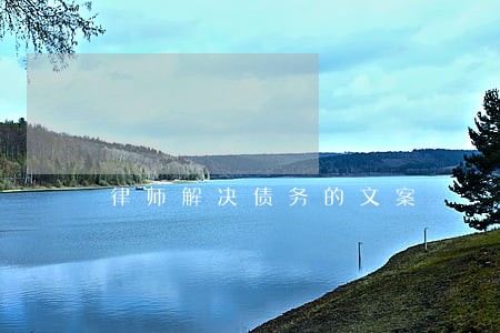 律师解决债务的文案 律师解决债务的文案