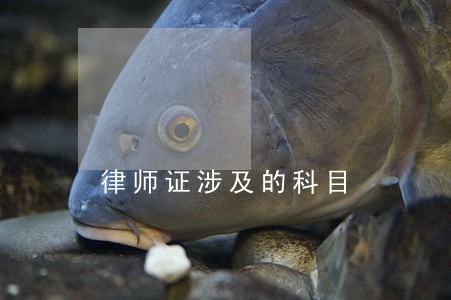 律师证涉及的科目 律师证涉及的科目
