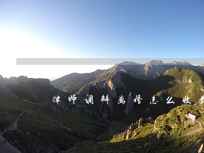 律师调解离婚怎么收费 律师调解离婚怎么收费