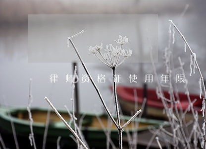 律师资格证使用年限