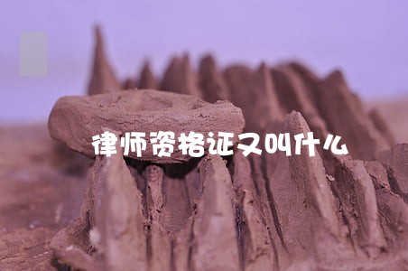 律师资格证又叫什么 律师资格证又叫什么