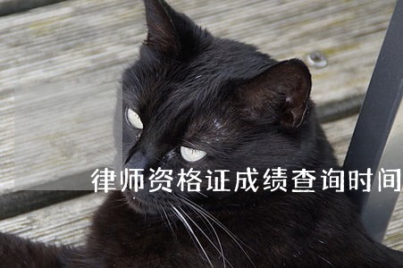律师资格证成绩查询时间 律师资格证成绩查询时间