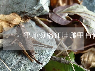 律师资格证挂哪里有何影响 律师资格证挂哪里有何影响