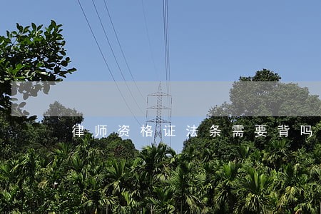 律师资格证法条需要背吗 律师资格证法条需要背吗