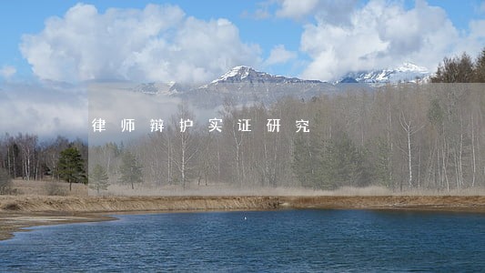律师辩护实证研究 律师辩护实证研究
