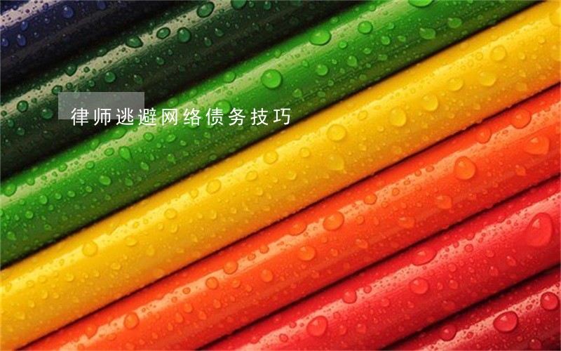 律师逃避网络债务技巧 律师逃避网络债务技巧