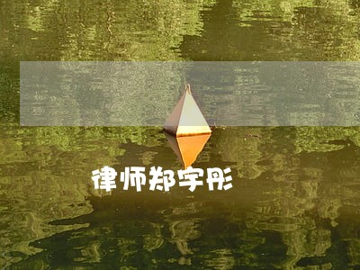 律师郑宇彤 律师郑宇彤