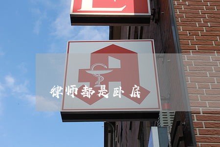 律师都是卧底 律师都是卧底
