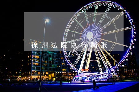 徐州法院执行局张 徐州法院执行局张