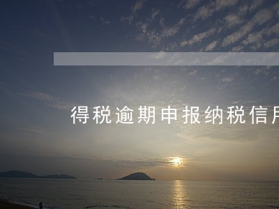 得税逾期申报纳税信用 得税逾期申报纳税信用