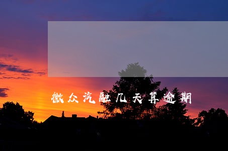 微众汽融几天算逾期 微众汽融几天算逾期