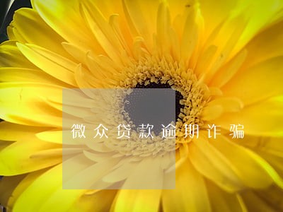 微众贷款逾期诈骗 微众贷款逾期诈骗