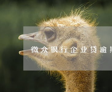 微众银行企业贷逾期豁免 微众银行企业贷逾期豁免