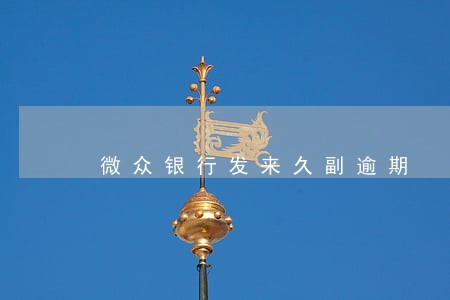 微众银行发来久副逾期