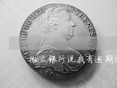 微众银行说我有逾期借款未还