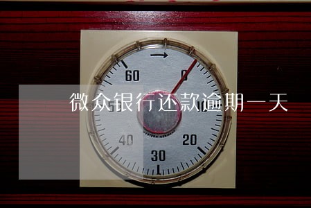 微众银行还款逾期一天 微众银行还款逾期一天