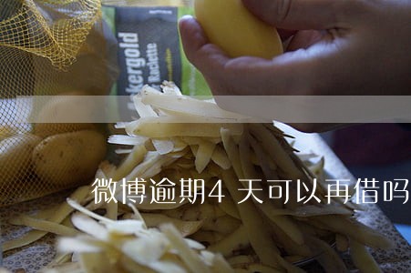 微博逾期4天可以再借吗 微博逾期4天可以再借吗