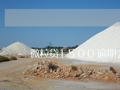 微粒贷1500逾期会怎么样 微粒贷1500逾期会怎么样