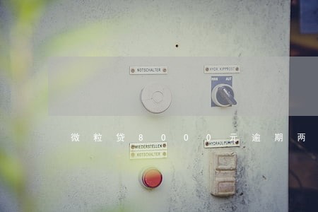 微粒贷8000元逾期两个月 微粒贷8000元逾期两个月