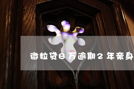 微粒贷8万逾期2年亲身经历 微粒贷8万逾期2年亲身经历